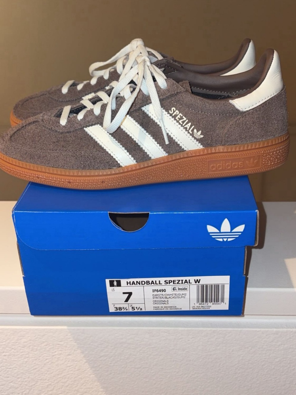 Adidas Handball Spezial Women’s Brown Suede Sneakers